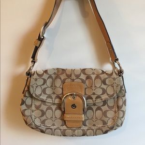 Coach Signature Canvas Shoulder Bag